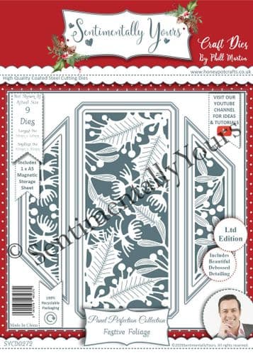 Panel Perfection - Festive Foliage Ltd Edition A5 Die Set