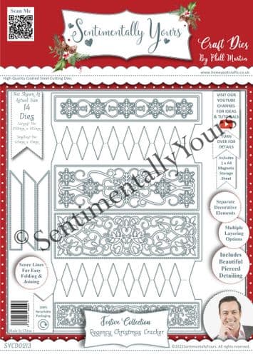 Regency Christmas Cracker - A4 Die Set