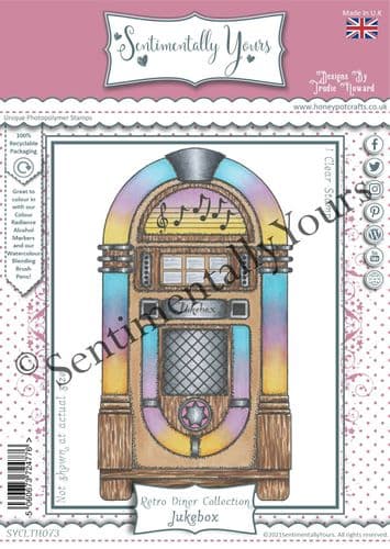 Retro Diner - Jukebox A6 Stamp