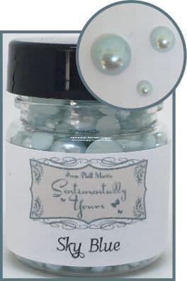 Sky Blue Jar Of Pearls