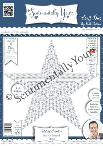 Stately Double Pierced Stars A4 Die Set (Limited Edition)