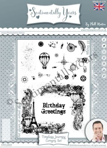 Timeless Journey Corners Set - A5 Stamps