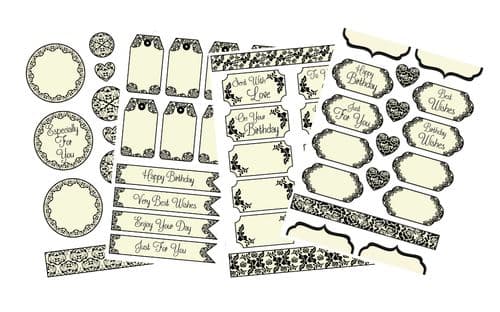 Tres Chic Topper Embellishments (4 sheets)