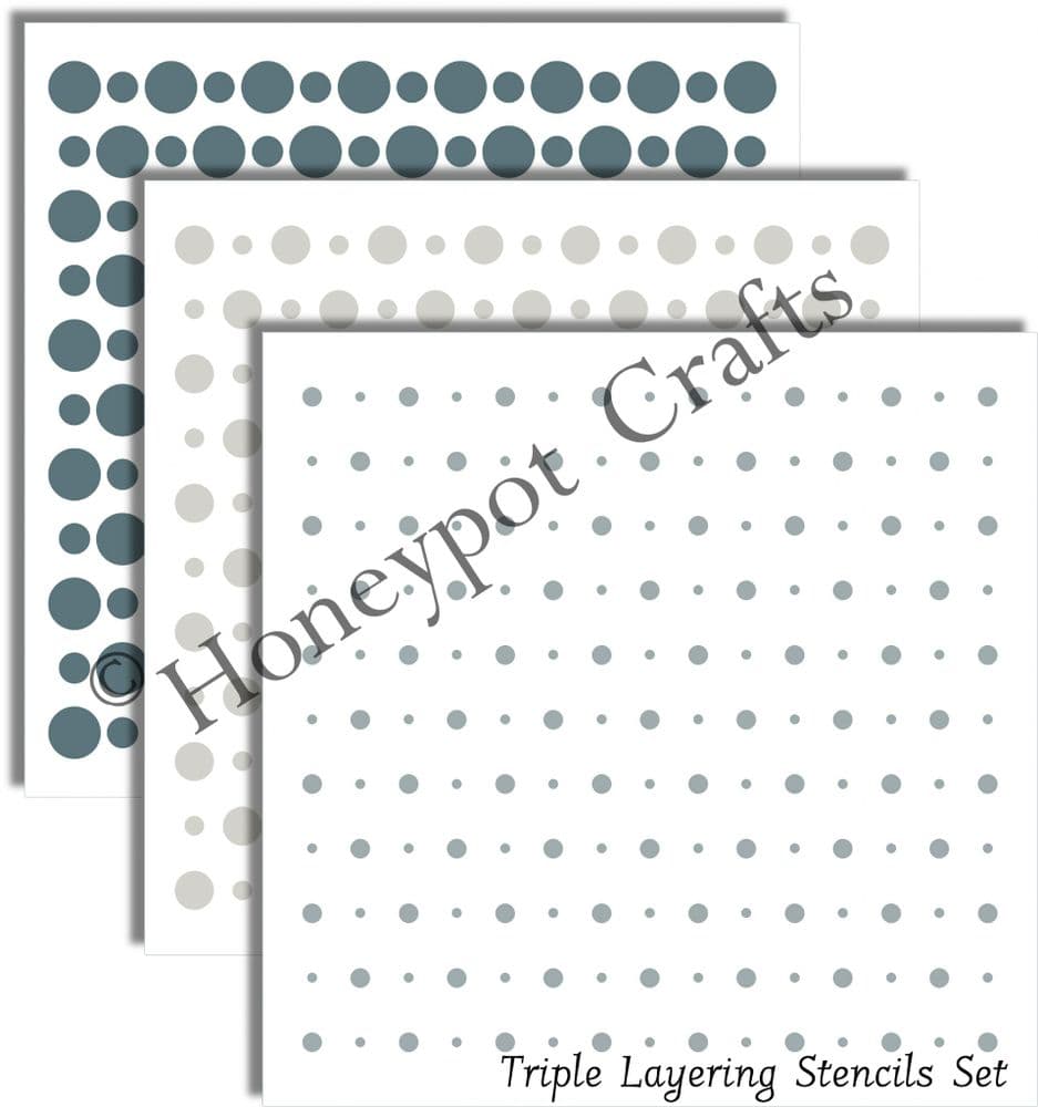 Triple Layering Stencil - Circles
