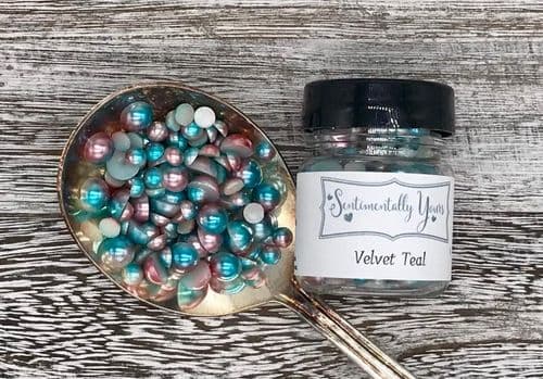 Velvet Teal Ombre Pearls