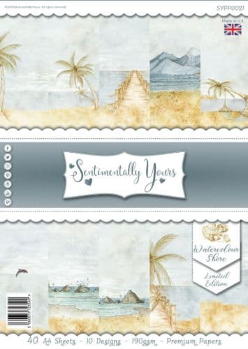 Watercolour Shore A4 Paper Pack