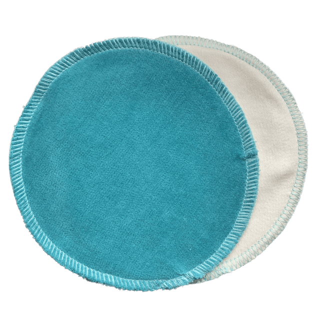 Aqua organic cotton velour breast pads