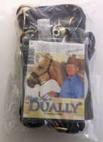 Monty Roberts Dually Halter Medium Black Nylon Headcollar