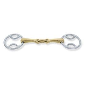 10mm Double Jointed Wilkie Snaffle. 40mm Rings 3.5", 4"& 4.25"