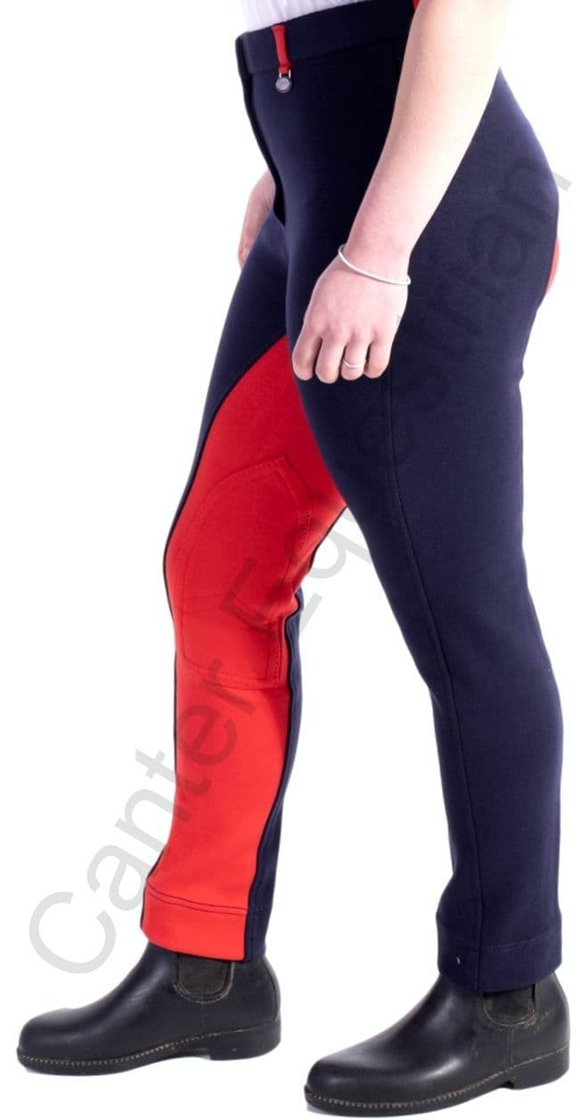 Canter Childrens Red/Navy Jodhpurs