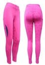 Canter Childs Full Seat Star Silicone Riding Tights- Fuchsia
