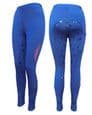 Canter Childs Full Seat Star Silicone Riding Tights- Navy