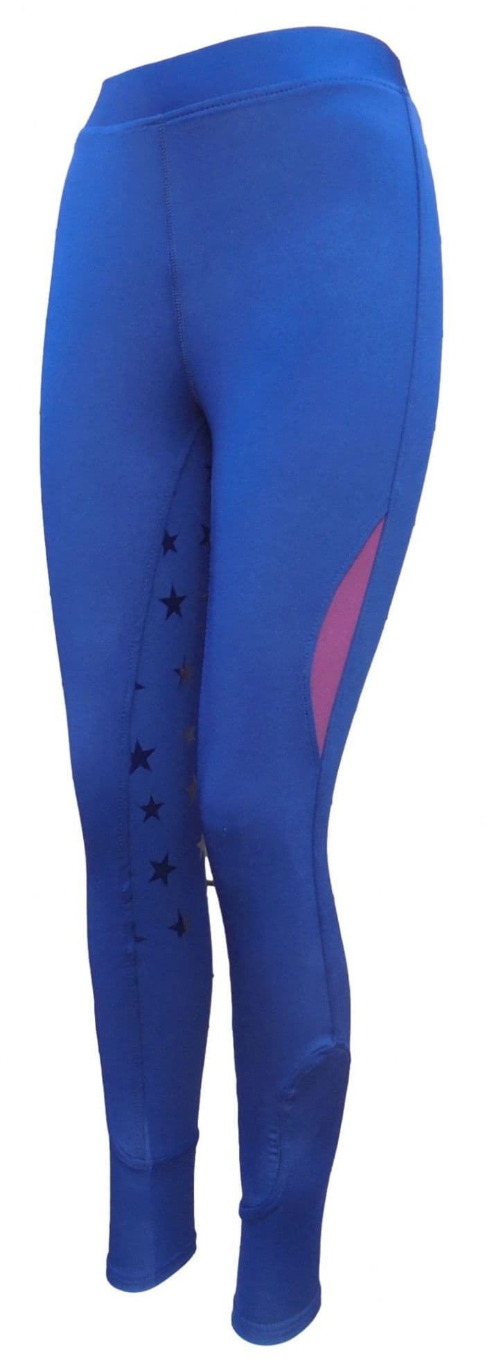 Canter Childs Full Seat Star Silicone Riding Tights- Navy