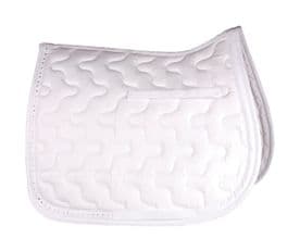 Hy Equestrian Diamante Trim Saddle Cloth~ White