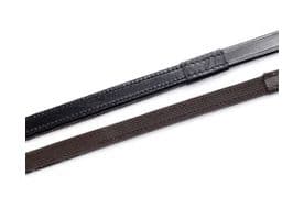 Hy Equestrian Half Rubber Show Reins.  Black or Brown