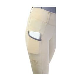 Hy Sport Active Riding Tights - Beige/Pencil Point Grey