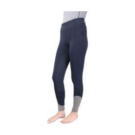 Hy Sport Active Riding Tights - Midnight Navy/Pencil Point Grey