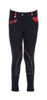 HyPERFORMANCE Diesel Children's Jodhpurs - Navy/Red