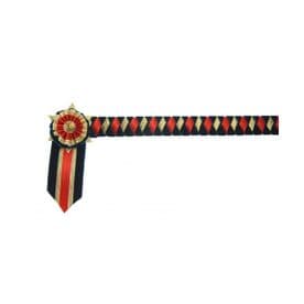 ShowQuest Boston Brow Band- Navy/Red/Gold