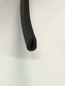 3 mtrs Soft flexible door glass rubber weatherstrip U channel seal strip edge #2