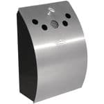 Bolero Wall Mounted Ashtray Smoking Cigarette Bin - Stainless Steel - Lockable