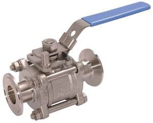 Bradford 2-Way 3 Piece Ball Valve 1.1/2