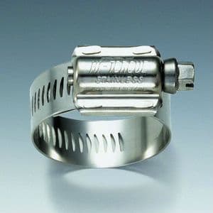 JCS Hi-Grip Stainless steel hose clips for 19mm catch can kits (singles)