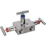 P3VM-SS-8-R  3 VALVE MANIFOLD, PIPE TO PIPE, 1/2" NPT