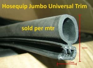 Universal Large Car Door Rubber EDGE TRIM SEAL