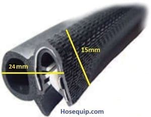 Universal Large Car Door Rubber EDGE TRIM SEAL - (M111012000/COR002)