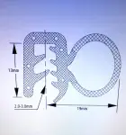 Universal Large Car Door Rubber EDGE TRIM SEAL - Van Boat Caravan, classics 5MTR