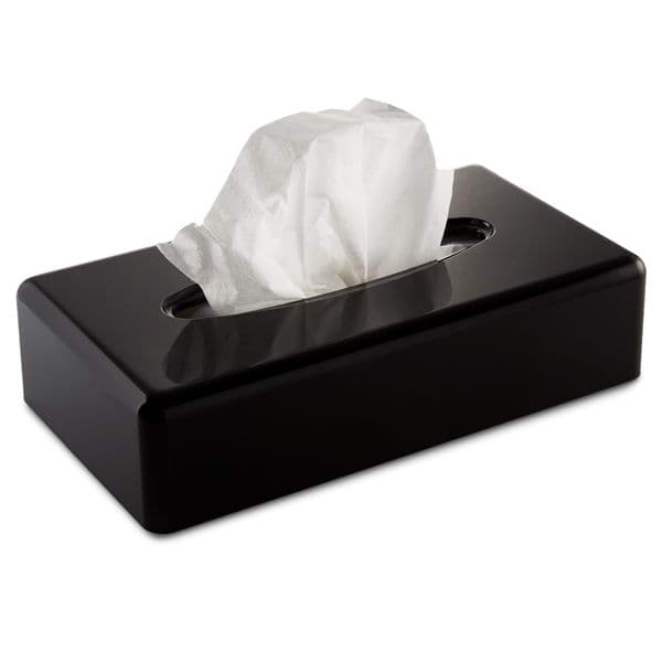 Black Rectangular Tissue Box Cover Hotel Supplies