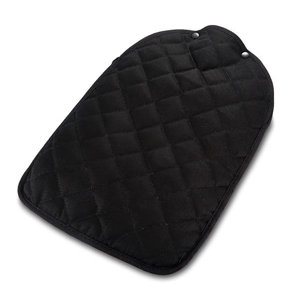 Black Quilted Hot Water Bottle Cover