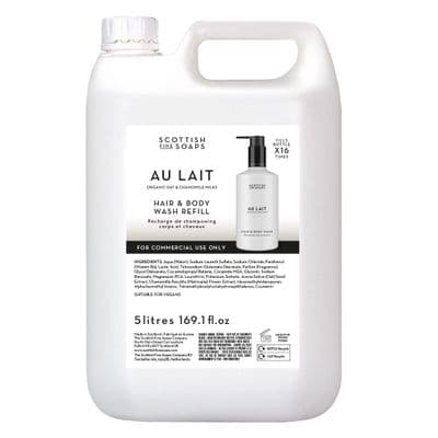 Au Lait Hair & Body Wash  5 Ltr Refills