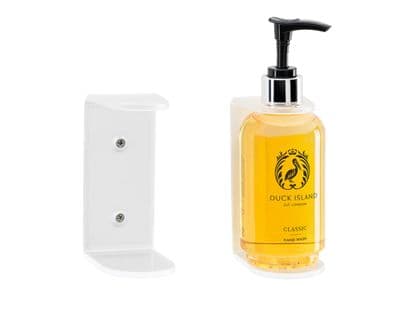 Duck Island Acrylic Single Wall Mounted Bracket for 250ml Duck Island Bottles