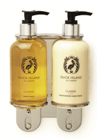 Duck Island Chrome Double Wall Mounted Bracket for 250ml Bottles