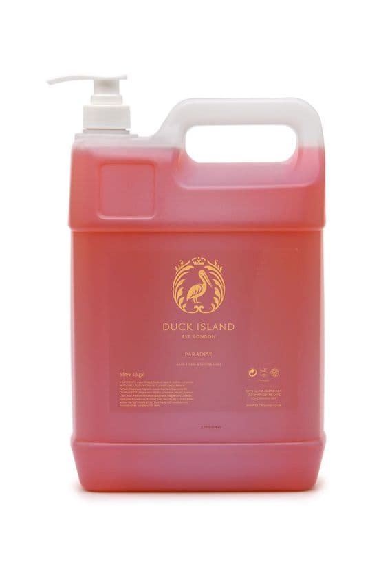 Duck Island Paradise Bath & Shower Gel 5 Ltr Refill Tub - PUMP NOT INCLUDED