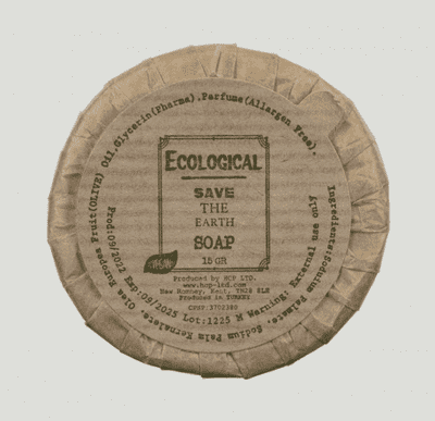 Ecological 15g Pleat Wrapped Soap