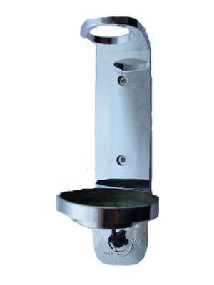 Stainless Steel Wall Mounted Brackets for 300ml Bottles - Single and Double