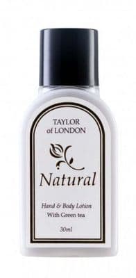 Taylor of London Natural 30ml Hotel Body Lotion Bottle
