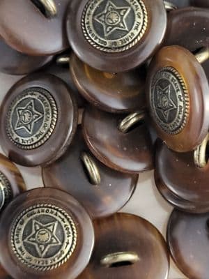 Brown Vintage shank 18mm