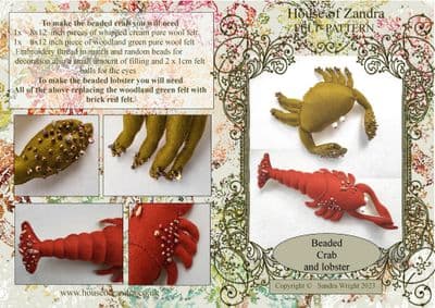 Crab & Lobster pattern