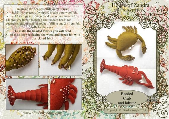 Crab & Lobster pattern