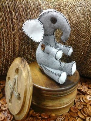 Ella Elephant button buddy pattern