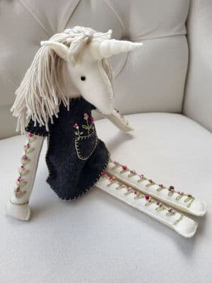 Embroidered Unicorn pattern