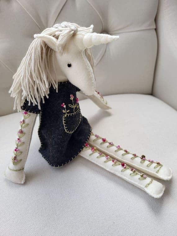 Embroidered Unicorn pattern