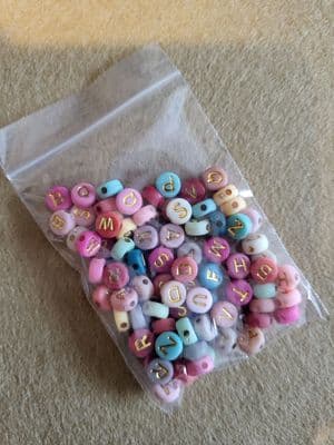 Giraffe  Letter Beads