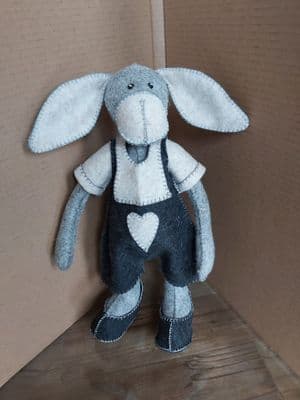 Heirloom Henry Donkey pattern (grey)