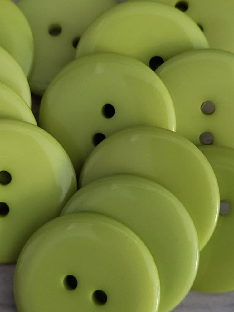 Lime Color Button Lime flat button 22mm