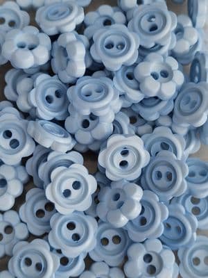 Pale blue flower 12mm